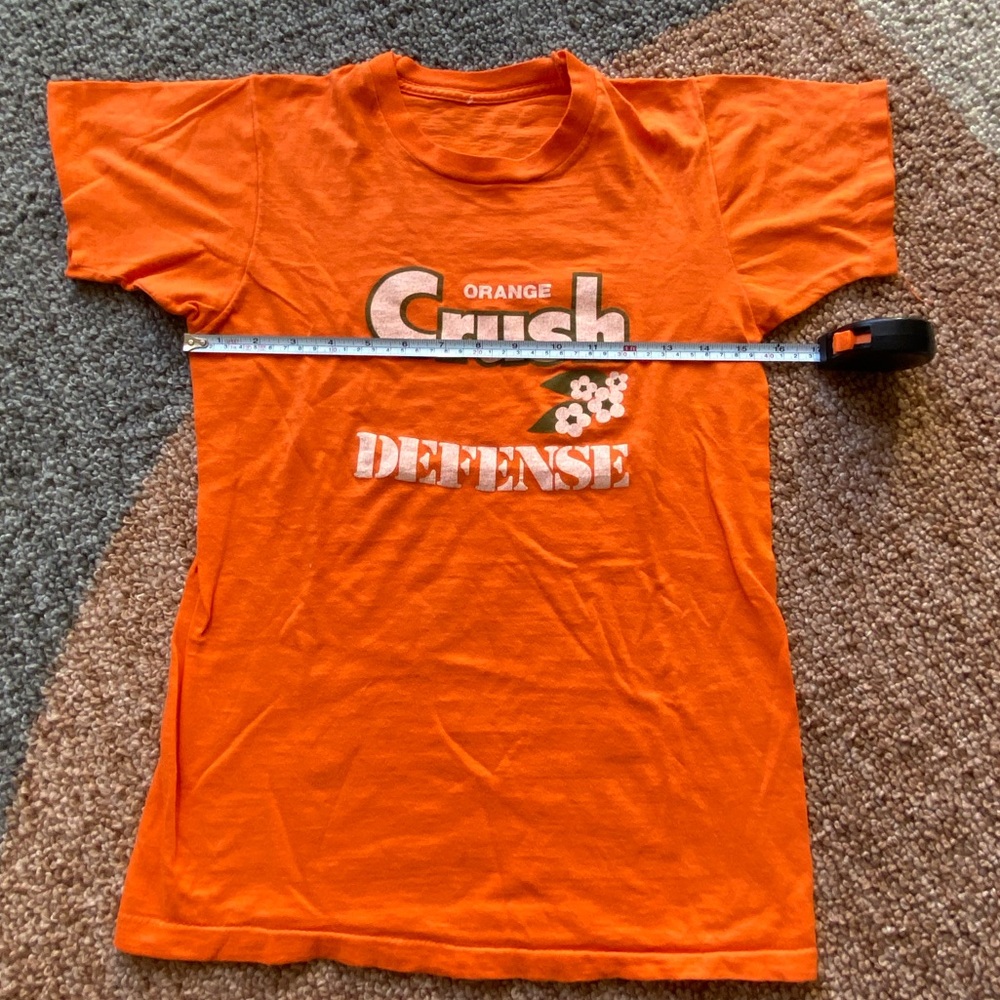 VTG 70’s Denver Broncos Orange Crush Defense Small Top Graphic Shirt - Picture 7 of 7